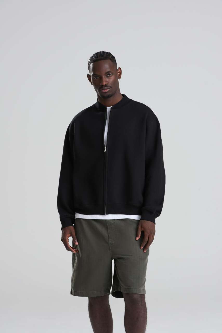 SIGNATURE VASTAG BOMBER PULÓVER