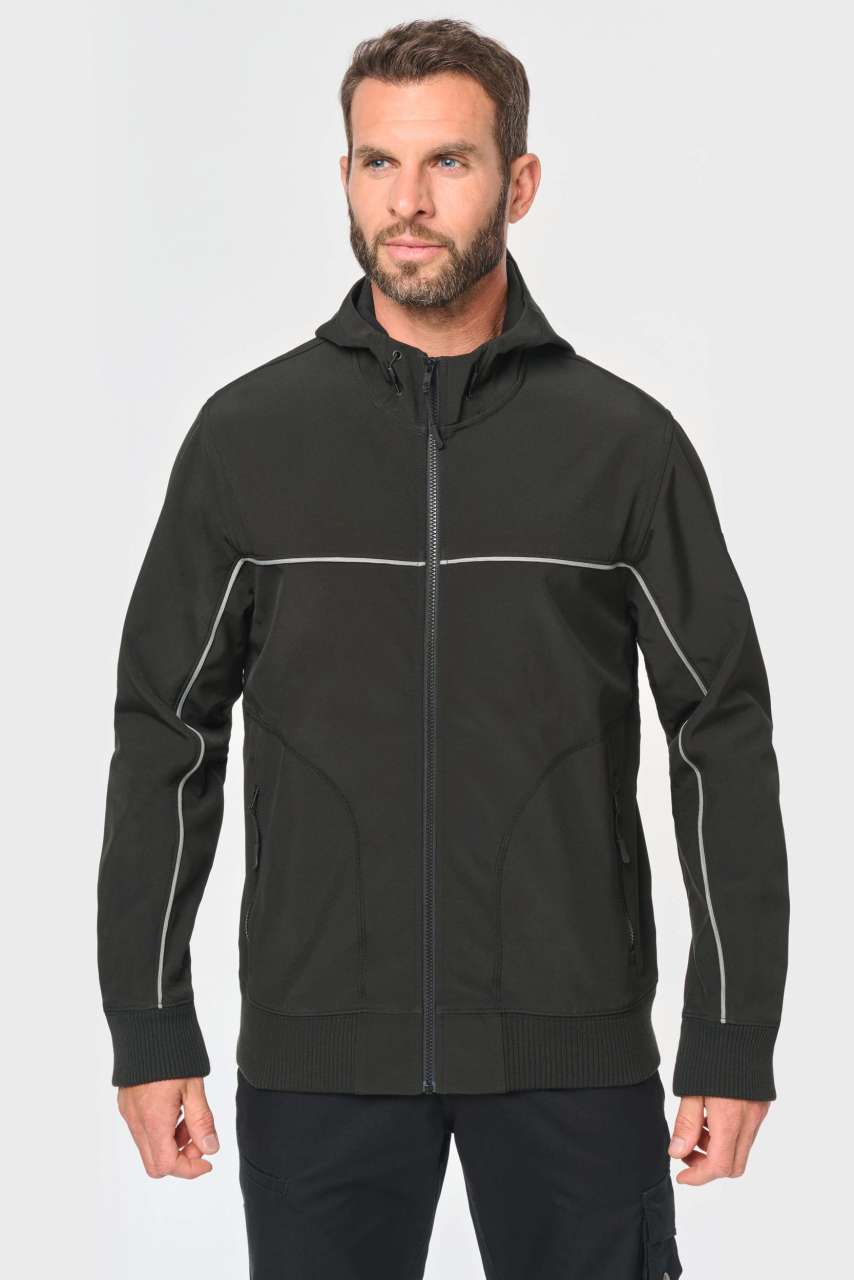 UNISZEX HÁROMRÉTEGŰ KÉT SZÍNŰ BIONIKUS BEVONATTAL ELLÁTOTT SOFTSHELL DZSEKI