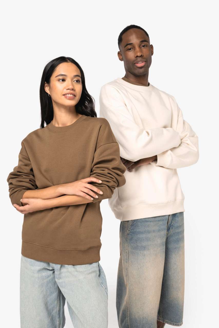 UNISZEX KÖRNYEZETBARÁT OVERSIZED KÖRNYAKAS PULÓVER