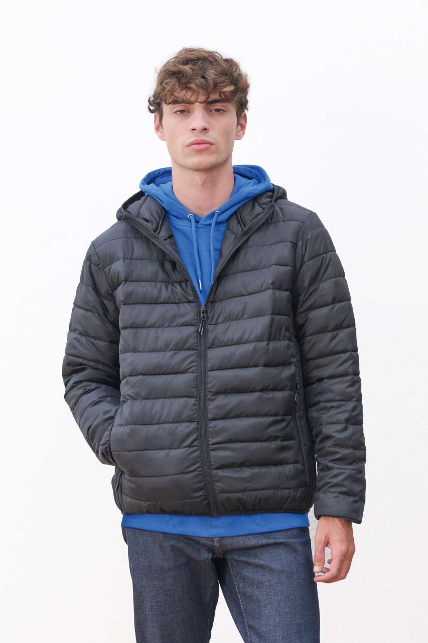 SOL'S STREAM HOODED - LIGHTWEIGHT KAPUCNIS BÉLELT FÉRFI KABÁT